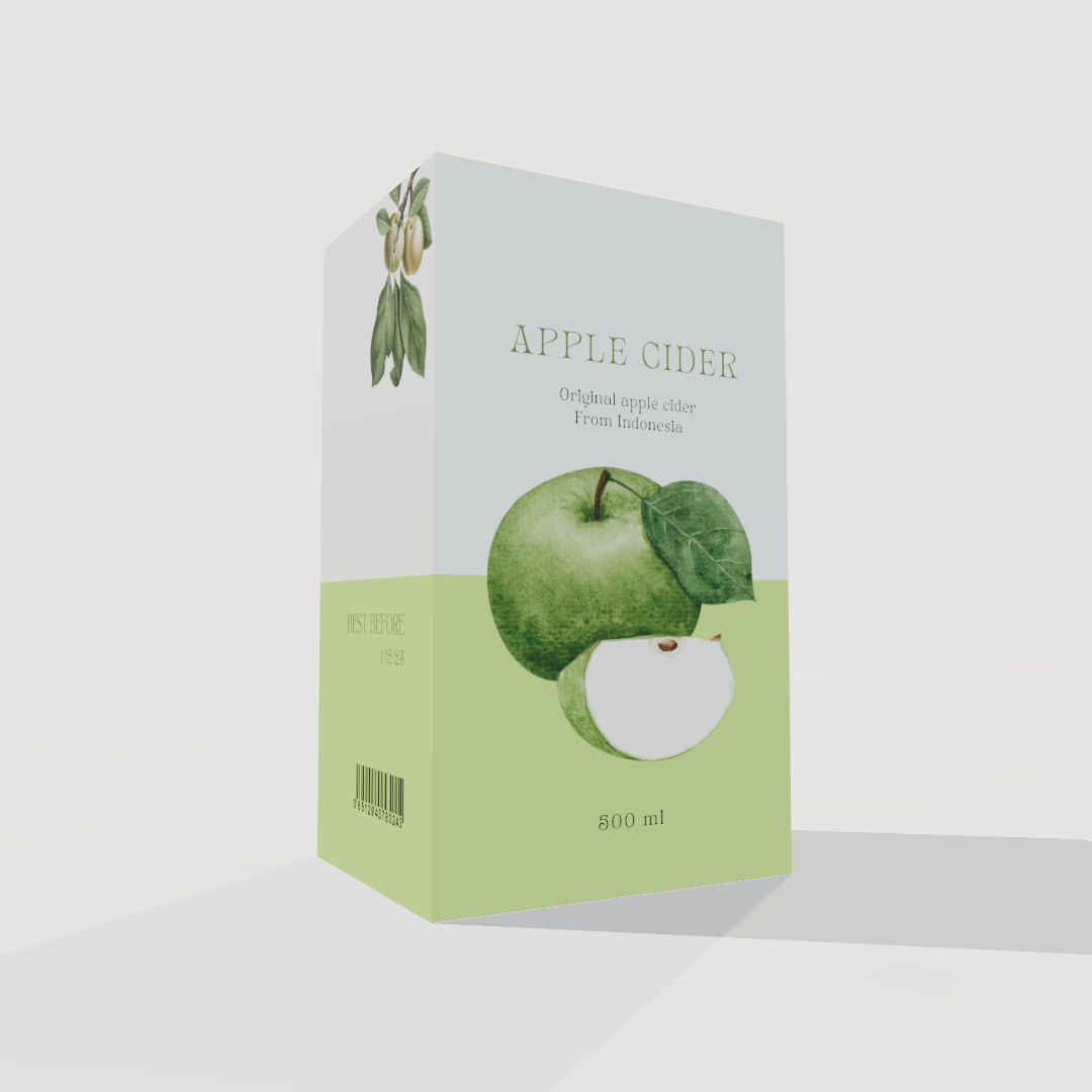 Apple Cider Box Mockup: Create Realistic Packaging Designs with 3D Generator