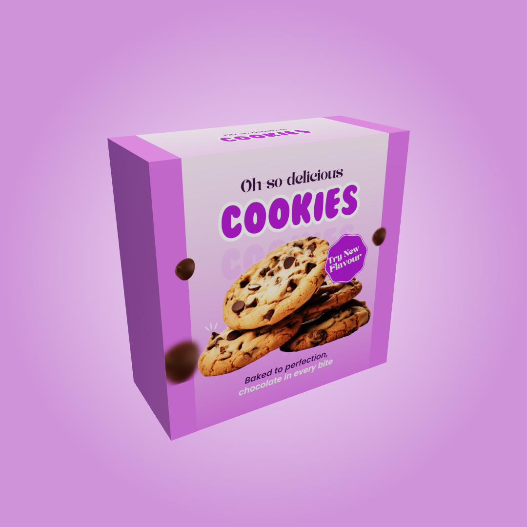 Create Stunning Cookie Packaging with 3D Box Mockup Generator - Free Online Tool