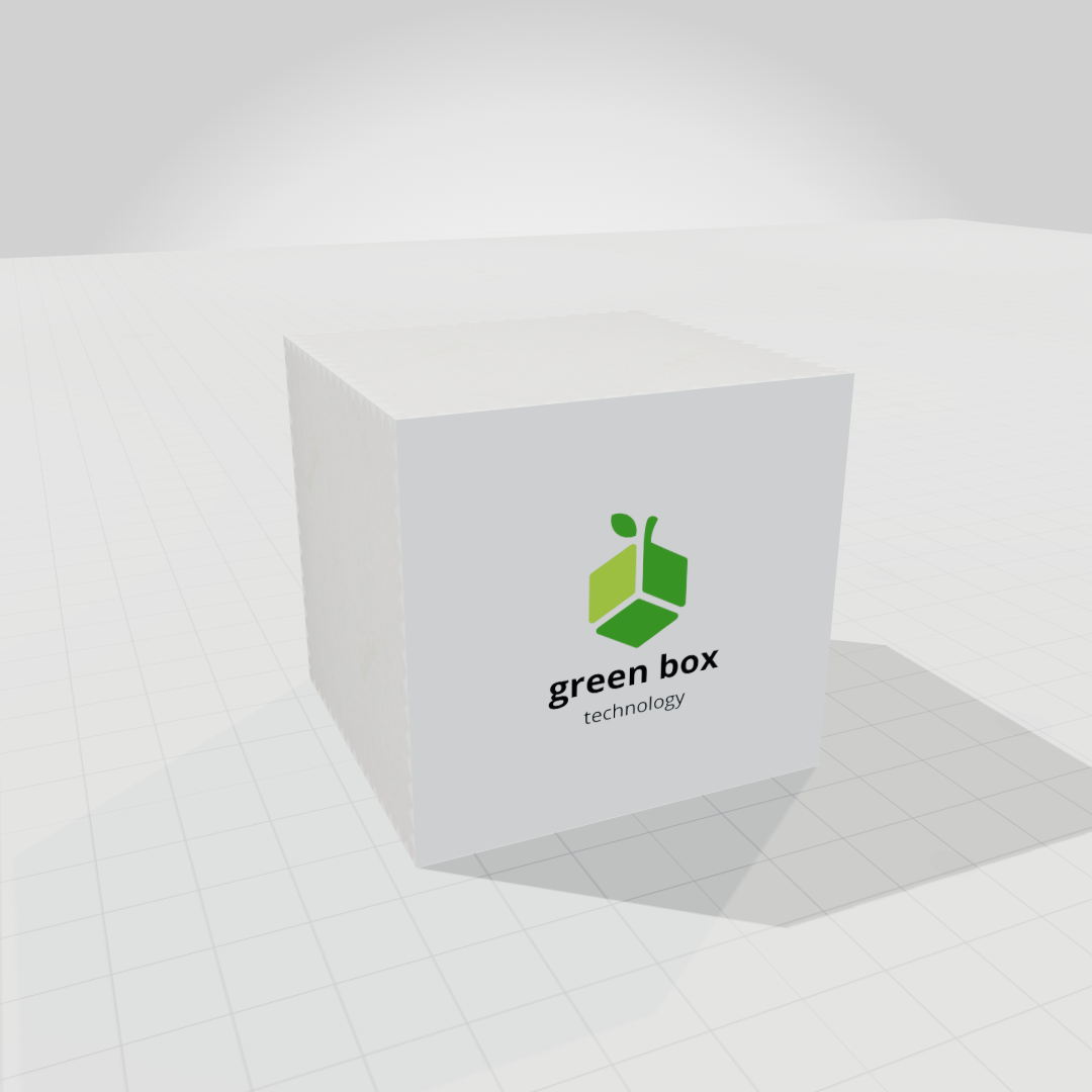 Green Box Technology – Free 3D Packaging Mockup for Sustainable Brands