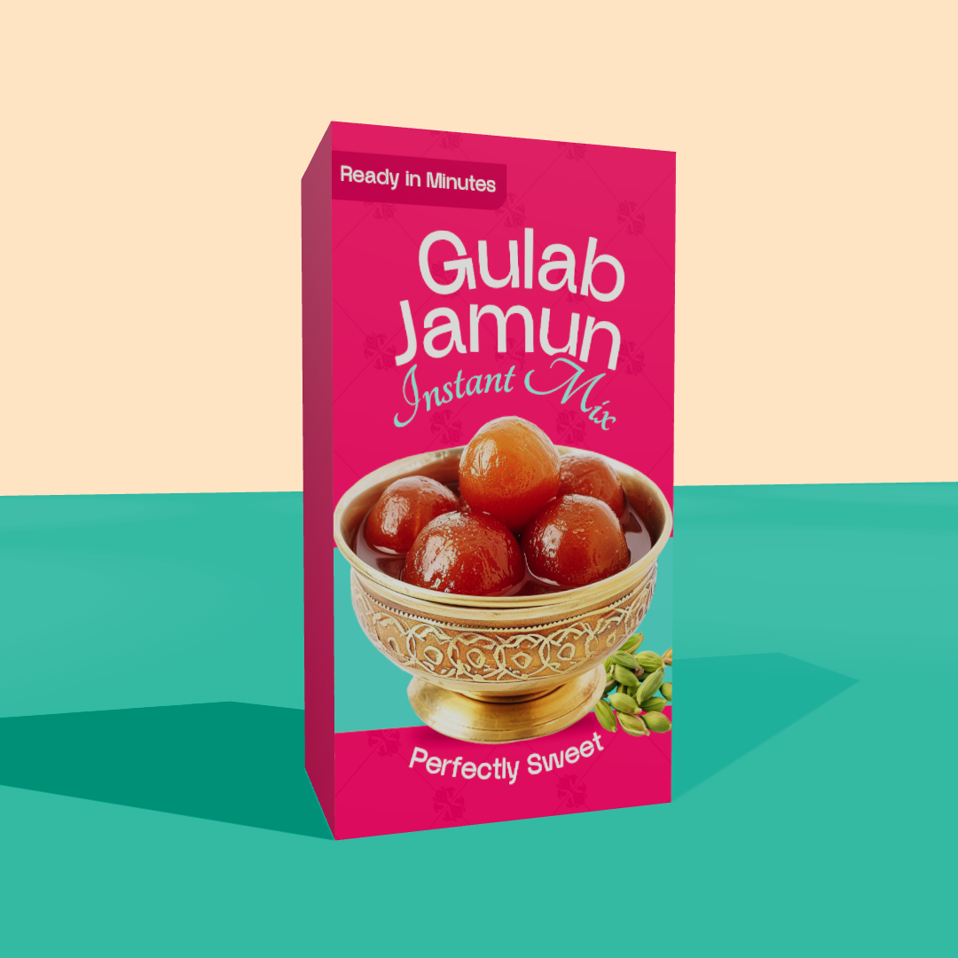 Create Stunning 3D Box Mockups for Gulab Jamun Packaging: Professional Design Made Easy