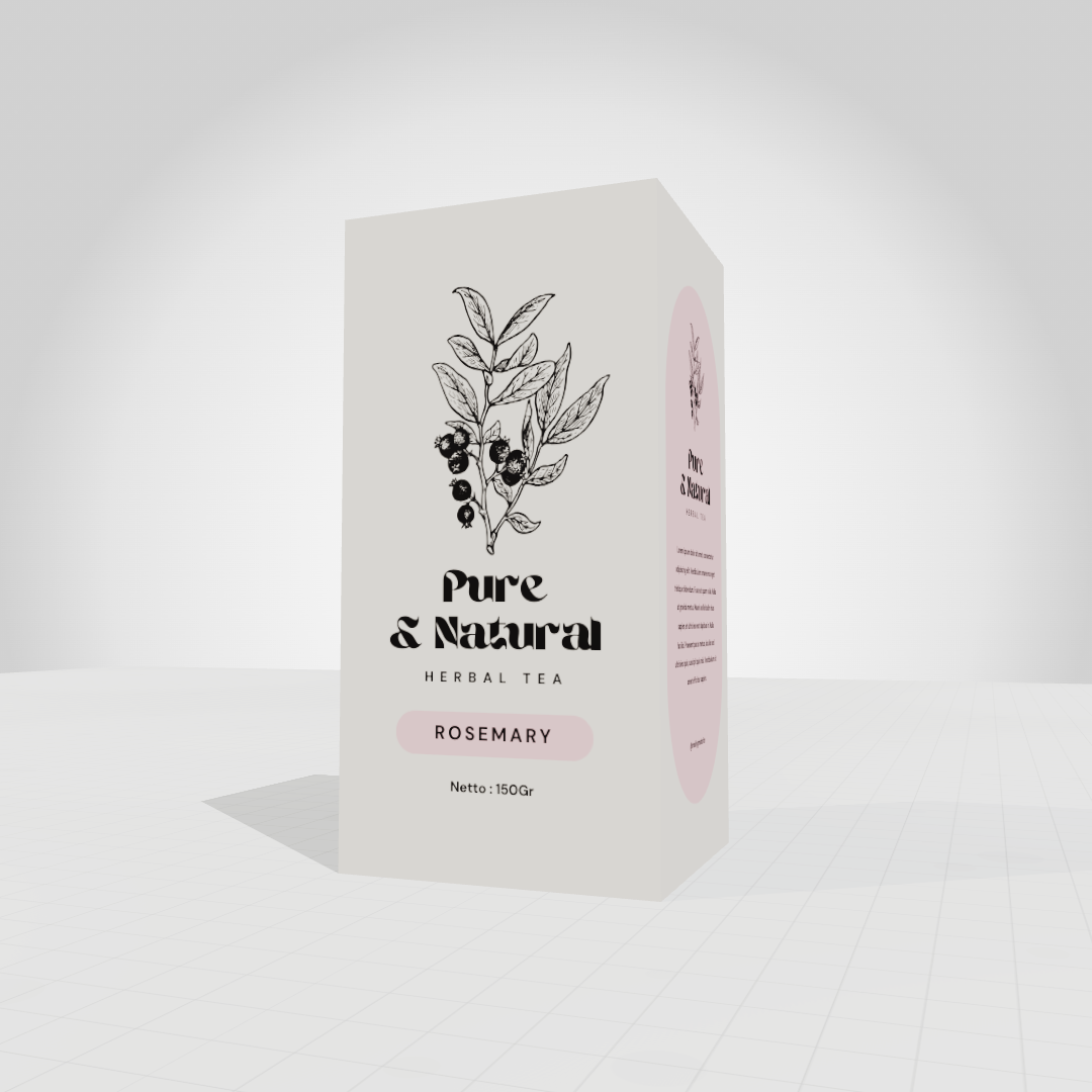 Pure Natural Herbal Tea Mockup Free Packaging Product Design Template