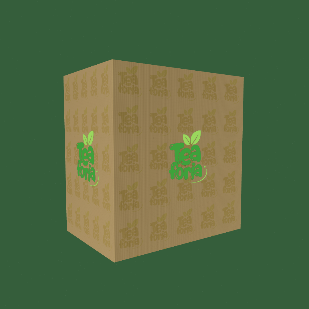 Tea Foria 3D Box Mockup: Create Realistic Packaging Mockups Online in Minutes